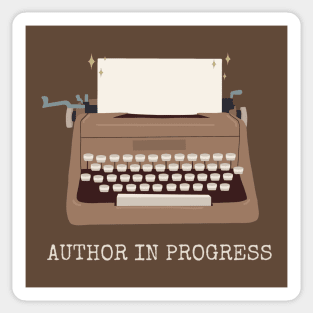 Author in Progress Sticker